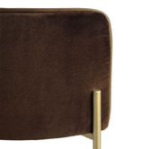 Rexington Home 66cm Duxbury Velvet Counter Stool