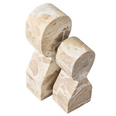 Rexington Home 2 Piece Centralia Capri Marble Bookend Set