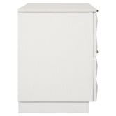 Rexington Home White Bethany Marble Bedside Table