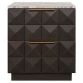 Rexington Home River Brown Bethany Marble Bedside Table
