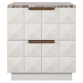 Rexington Home River Brown Bethany Marble Bedside Table