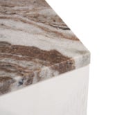 Rexington Home River Brown Bethany Marble Bedside Table