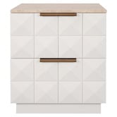 Rexington Home Bethany Travertine Bedside Table