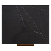 Rexington Home Black Bethany Marble Bedside Table