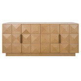 Rexington Home Bethany Travertine &amp; Oak Wood Sideboard