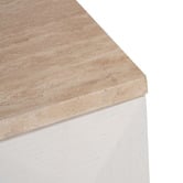 Rexington Home Bethany Travertine Bedside Table