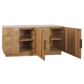 Rexington Home Bethany Travertine &amp; Oak Wood Sideboard