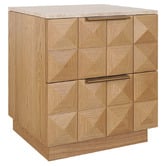 Rexington Home Bethany Travertine Bedside Table