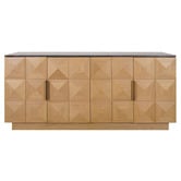 Rexington Home Bethany Marble &amp; Oak Wood Sideboard