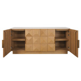 Rexington Home Bethany Marble &amp; Oak Wood Sideboard