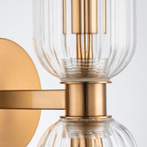 Rexington Home Cosmera Fluted Glass 2-Light Up/Down Wall Light