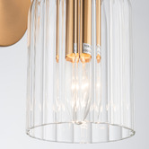 Rexington Home Cosmera Fluted Glass 2-Light Up/Down Wall Light