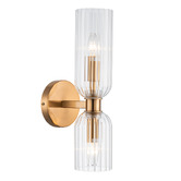 Rexington Home Cosmera Fluted Glass 2-Light Up/Down Wall Light