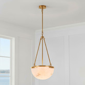 Rexington Home Hanover Iron &amp; Resin 3 Light Pendant