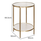 Rexington Home Mona Tempered Glass Side Table