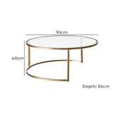 Rexington Home 2 Piece Mona Nesting Coffee Table Set