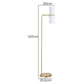 Rexington Home Belvin Iron Floor Lamp