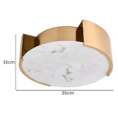 Rexington Home Roche Brass &amp; Resin Flush Mount Ceiling Light