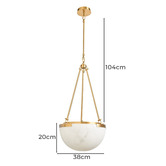 Rexington Home Hanover Iron &amp; Resin 3 Light Pendant