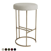 Rexington Home 65cm Westley Linen-Blend Kitchen Stool