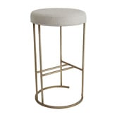 Rexington Home 65cm Westley Linen-Blend Kitchen Stool
