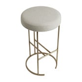 Rexington Home 65cm Westley Linen-Blend Kitchen Stool