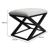 Rexington Home Hamilton Chenille Accent Stool