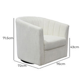 Rexington Home Winona Chenille Swivel Armchair