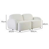 Rexington Home Olean 2 Seater Chenille Sofa