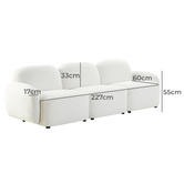 Rexington Home Olean 3 Seater Chenille Sofa