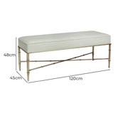 Rexington Home Bridgeton Chenille Ottoman Bench