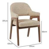 Rexington Home Bowie Upholstered Dining Chair