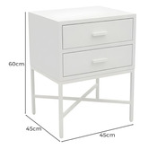 Rexington Home Elmont 2 Drawer Bedside Table