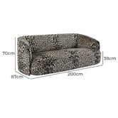 Rexington Home Harwich 3 Seater Upholstered Sofa