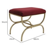 Rexington Home Roswell Velvet Accent Stool