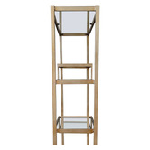 Rexington Home Sterling Iron &amp; Glass Shelving Unit