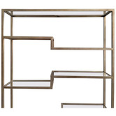 Rexington Home Sterling Iron &amp; Glass Shelving Unit