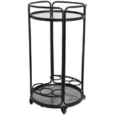 Rexington Home Black Wyatt Round Bar Cart