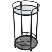 Rexington Home Black Wyatt Round Bar Cart