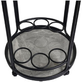 Rexington Home Black Wyatt Round Bar Cart