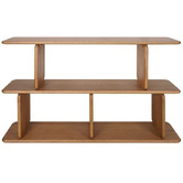 Rexington Home Aspen 2 Tier Oak Wood Shelving Unit