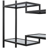 Rexington Home Sterling Iron &amp; Glass Shelving Unit