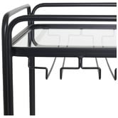 Rexington Home Black Wyatt Rectangular Bar Cart
