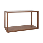 Rexington Home Parker Oak Wood &amp; Glass Console Table