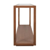 Rexington Home Parker Oak Wood &amp; Glass Console Table