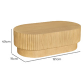Rexington Home Maizie Oval Coffee Table
