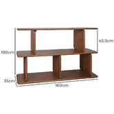 Rexington Home Aspen 2 Tier Oak Wood Shelving Unit
