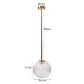 Rexington Home Stellare Iron &amp; Fluted Glass Pendant Light