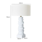 Rexington Home Cally Rolled Edge Resin Table Lamp