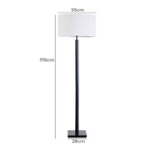 Rexington Home Sharline Metal &amp; Linen Floor Lamp